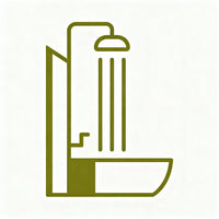 Two Bathrooms with Showers